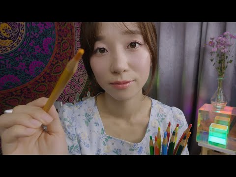 ASMR Energy Cleansing & Face Coloring For Your Sweet Dream