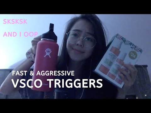 ASMR | Fast & Aggressive VSCO Triggers | tapping and scratching