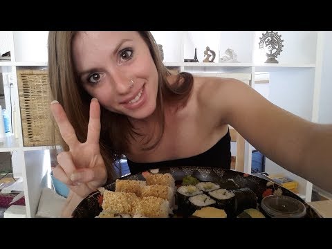 ASMR Eating Sounds Sushi