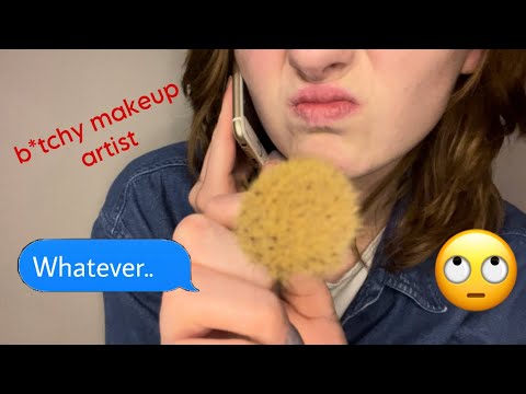 Talking on the Phone During Your Makeover | Inaudible Speaking ASMR