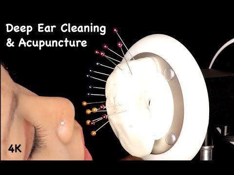 ASMR Deep Ear Cleaning and Acupuncture | 4K