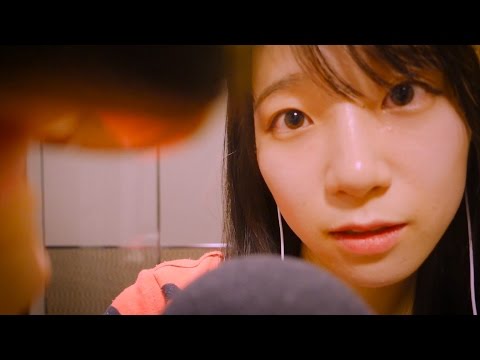 Close Up Brushing Your Face and the Mic / ASMR
