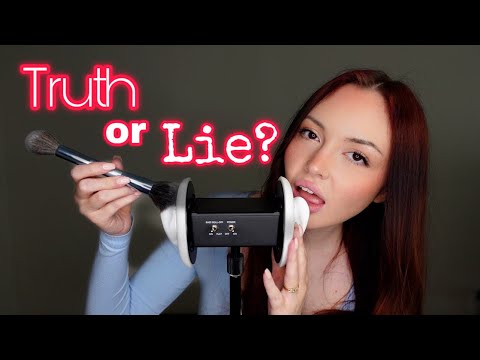 Truth or Lie? Ear brushing and whispers #ASMR