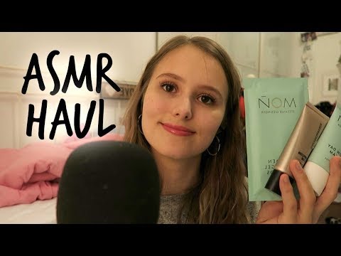 ASMR Whispered Beauty Haul (Tapping, Lid Sounds, ...) | cara0cara