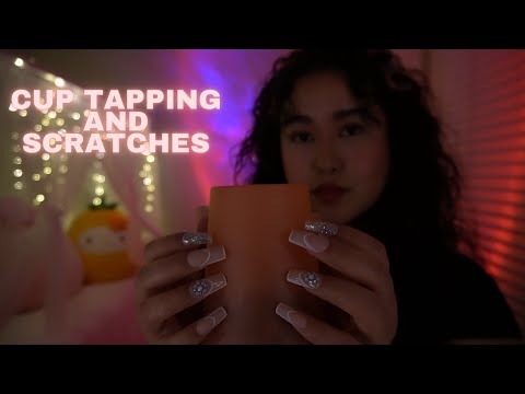 ASMR | 21 min Cup tapping and scratching for sleep or relaxation