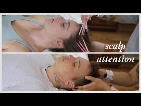 ASMR Head Massage, Head Scratching, Chopsticks on Scalp
