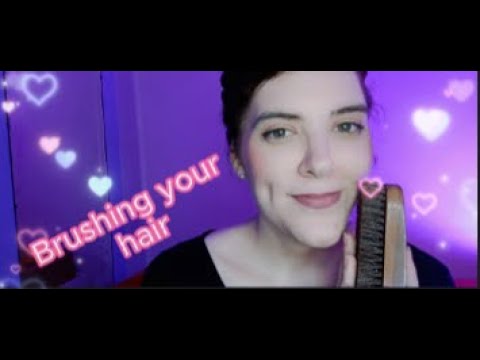 Brushing your hair - ASMR🪮(whispers, face touching, personal attention, words of affirmation)