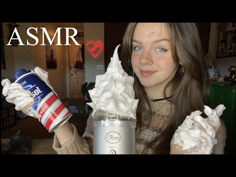 ASMR Filling Your EARS with SHAVING CREAM