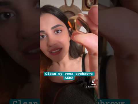 ASMR Clean up your eyebrows ~ تنظيف الحواجب اي اس ام ار