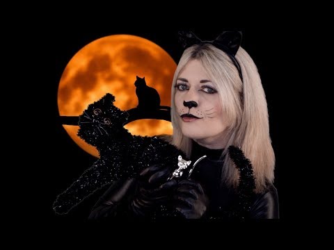 ASMR Cat Themed Tingles - Leather/PVC/Fabric Sounds, Scratching, Stroking, Tapping