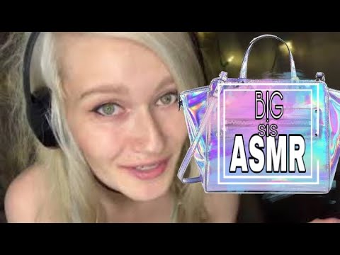ASMR - what’s in my bag? | big sis roleplay [whispered]