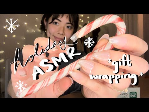 asmr: holiday assortment and gift wrapping!!