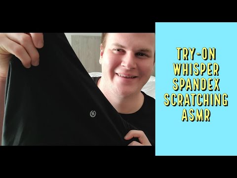 ASMR - Yoga Pants For Men! - Bubblelime Sportswear - Whisper, Fabric Scratching, & Try-on