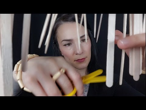 Cut and Treat your Wooden Hair [ASMR]