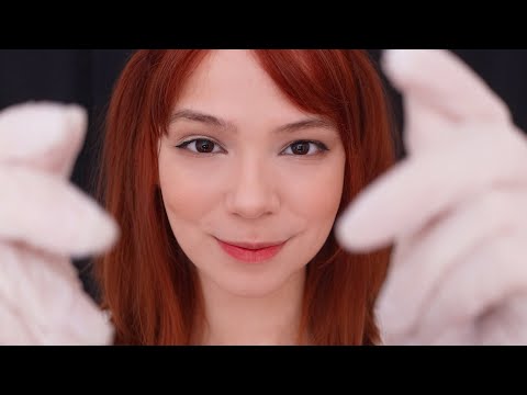 ASMR Latex Gloves Ear and Face Massage for Sleep, Relaxation and Study
