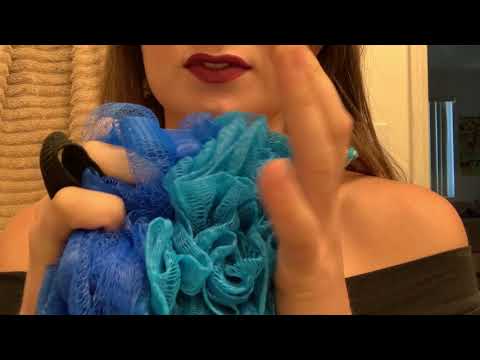 Bathroom ASMR | Fabric Sounds | Lotion Sounds | Mirror Tapping