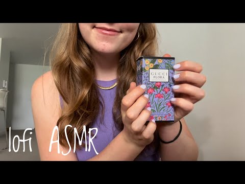 asmr tapping on things + up close mouth sounds and visual triggers