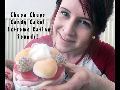 Chuppa Chups Cake! Extreme Eating Sounds ASMR