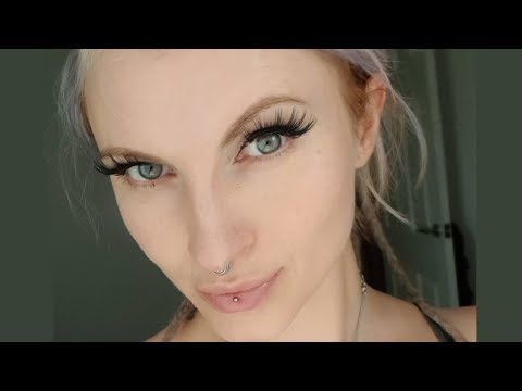 [ASMR] Magnetic eyelashes eyeliner review VE cosmetics