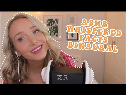 ASMR *Binaural Whispers* Interesting Facts About Books! (3dio) | GwenGwiz