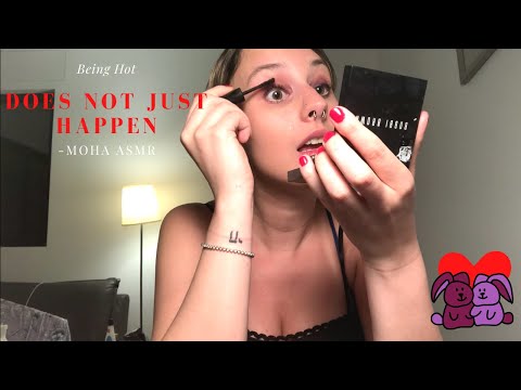ASMR GOSSIP ROLEPLAY - GET READY FOR A DATE WITH ME! Putting on makeup + hair (Whisper) Part 2