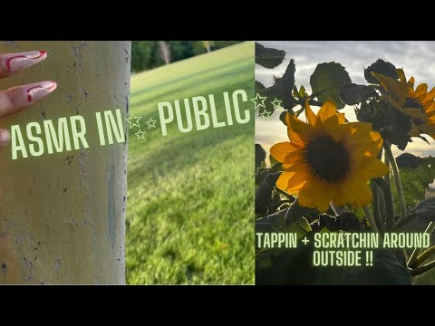 Public ASMR tapping + scratching