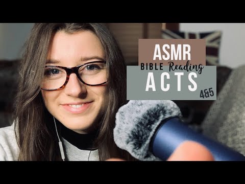ASMR ACTS 4 & 5 BIBLE READING | for sleep, whisper, personal attention, relaxation