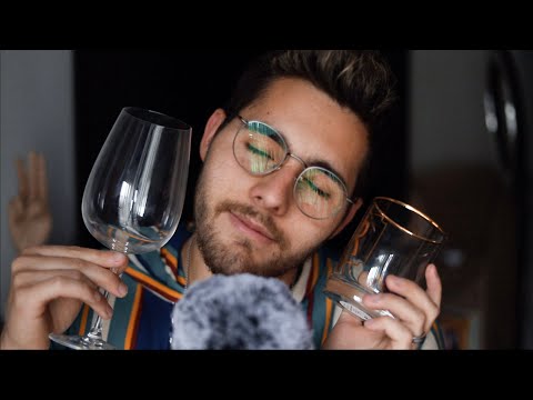 ASMR For People Who Need To Fall Asleep - Real Rain Sounds - Whispering & Tapping - Glass Triggers