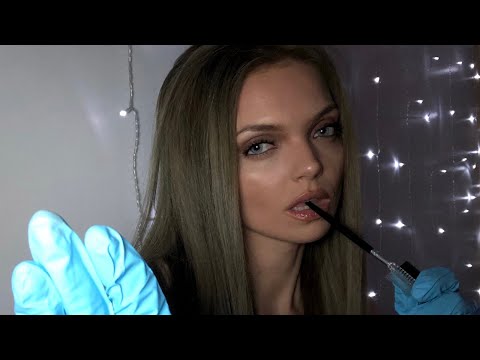 ASMR ~ Spoolie nibbling & glove sounds for sleep | Mouth sounds & hand movements | No talking