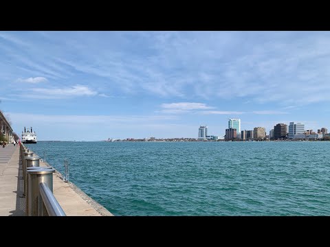 ASMR Water Sounds | Detroit River