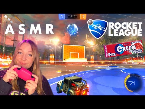 ASMR Rocket League Hoops + Gum Chewing (Whispered Gaming)