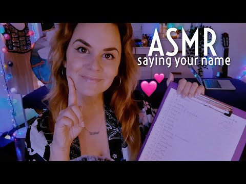 ASMR Saying your name because I love you! | whispering your name | 3K celebration 🎉
