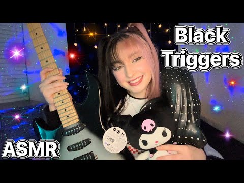 ASMR | Black Triggers To Help Relax You🖤