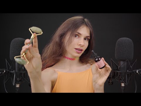 ASMR - I Take Care Of Your Face (personal attention, soft spoken, massage, mouth sounds)