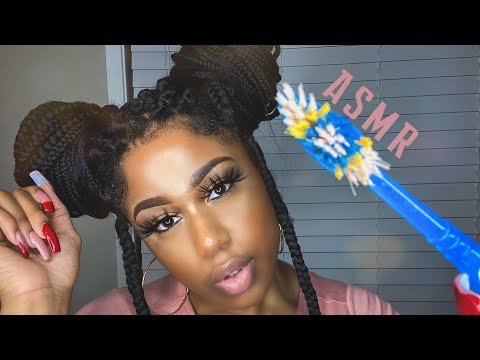 ASMR | Big Sister Does Your Ponytail & Baby Hairs/Edges (Personal Attention & Brushing Sounds)