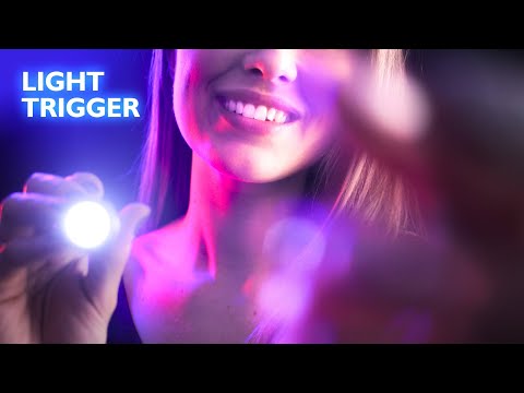 ASMR FOLLOW THE LIGHT, FACE TOUCHING, MOUTH SOUNDS AND FINGER FLUTTERING