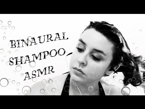 ASMR Binaural Shampoo (With Real Hair... My Hair!)