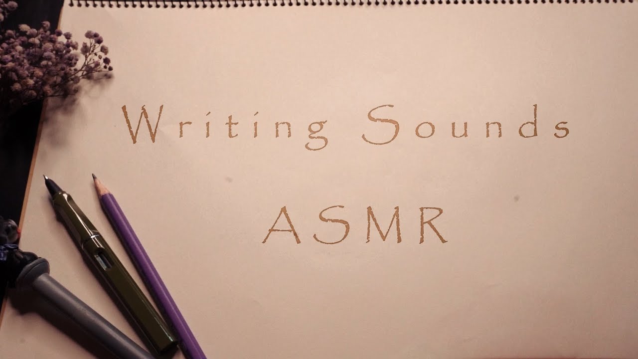 4개언어로 글씨쓰는 소리 ASMR [꿀꿀선아]suna asmr,音フェチ,(만년필,연필,샤프,볼펜)