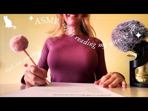 ASMR Reading Notes, Cat Silliness