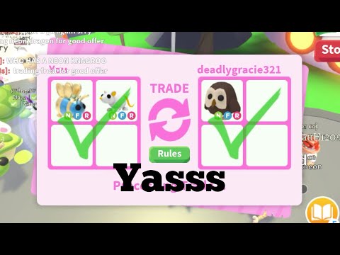 Getting amazing trades in adopt me(roblox)