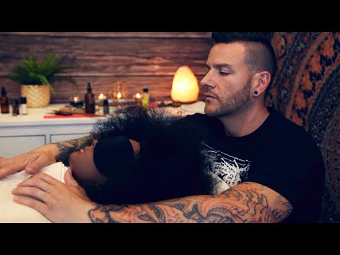ASMR | Playing In Your Fro | Hair Brushing Scalp Massage Treatment | Soft Spoken Male Voice