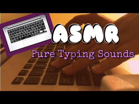 ASMR Pure Typing Sounds for Sleeping or Studying|Relaxing Laptop Keyboard Sounds|Lo-Fi|No Talking