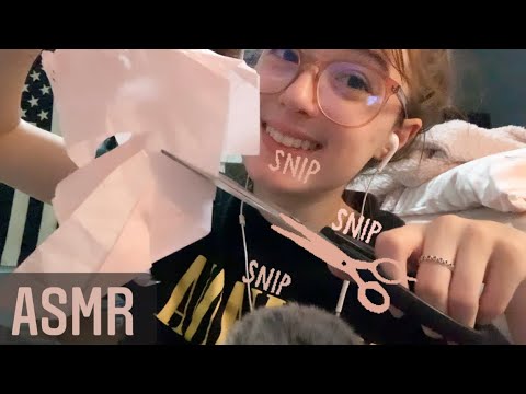 ASMR Triggers! Cutting Paper! Crinkles, Tapping! Lots Of Tingles😍✨