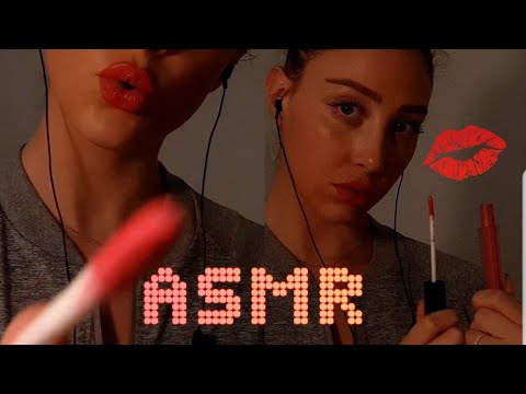 CLOSE UP ASMR | Fast & aggressive | Applying lipstick, plucking eyebrows & tapping