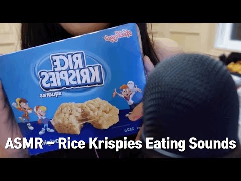 ASMR - Rice Krispies Eating Sounds No talking Sticky Crunch Mukbang 라이스 크리스피 먹방