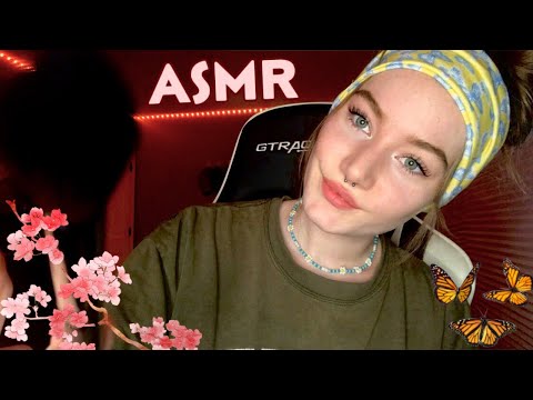 ASMR stippling, poking & brushing your face | gentle personal attention triggers for sleep 🌸 #asmr