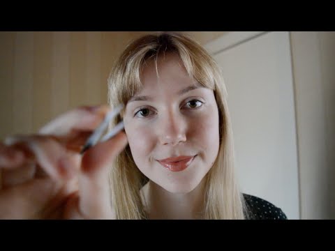 [ASMR] Doing Your Brows ~ Plucking, Snipping & More