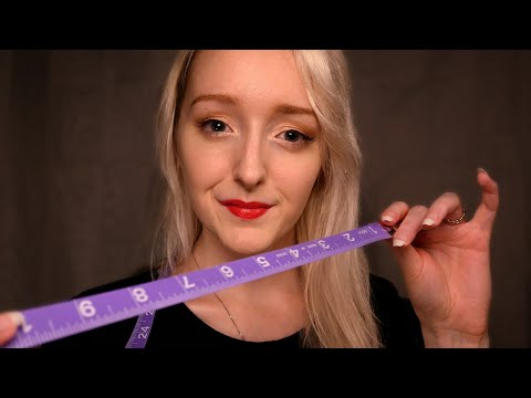 ASMR Measuring Your Face & Note Taking | Detailed