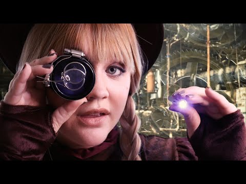 ASMR | Steampunk Mechanic Gives You a Tune-Up (You're a Mecha!) Light Triggers and Eye Tests