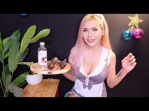 ASMR ไทย🇹🇭 🌛RolePlay : Ear Spa , Oil Massage for my lord🌟(Eng Sub)